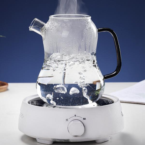 Хандмаде стеклянный Карафе с чашкой, большой Карафе воды для дома/ресторана