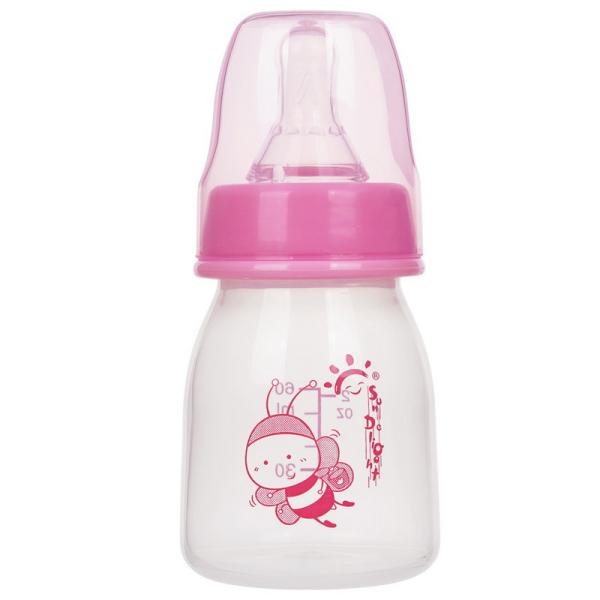 Mini Standard Neck 2oz 60ml PP Newborn Baby Feeding Bottle with window box