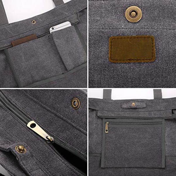 Casual One Strap Tote Bag Zipper Closure Medium Size Sturdy Fashionable