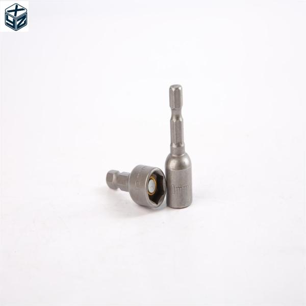 CRV Material 6.35 Hexagon 10mm*42mm*10PC Magnetic Nut Driver Set for Strong Magnetic