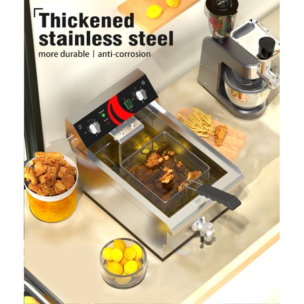 Промышленный фритюрник емкостью 13 л для картофельных чипсов и курицы