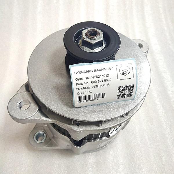 Máquina escavadora Parts For PC400 600-825-3151 do alternador 600-821-9690 KOMATSU