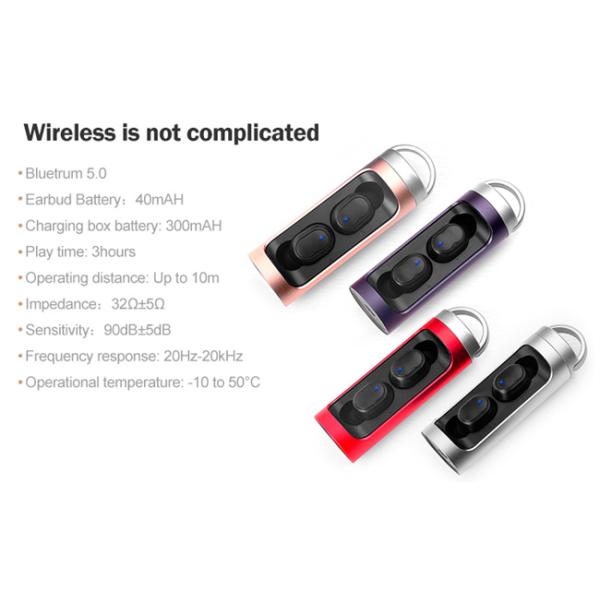 V5.0 EDR TWS True Wireless Earbuds ANC 10M In Ear Bluetooth Earphones