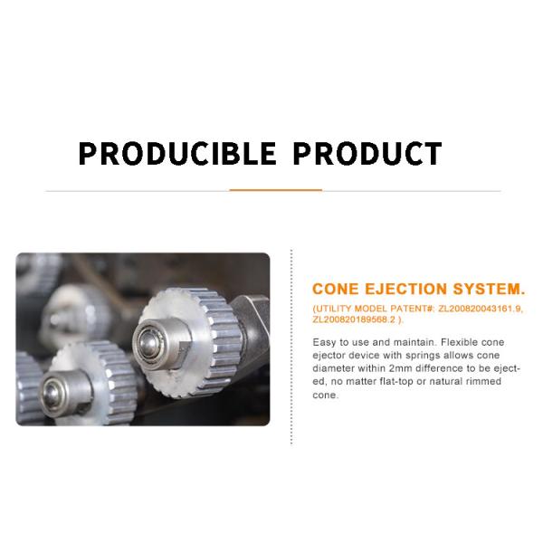 машина печенья вафли производственной линии конуса мороженого 1.5kw печь