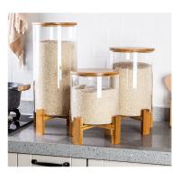 Contenant alimentaire en bois de 24 x 11,5 cm 150 ml Porteur de bouteille en bois