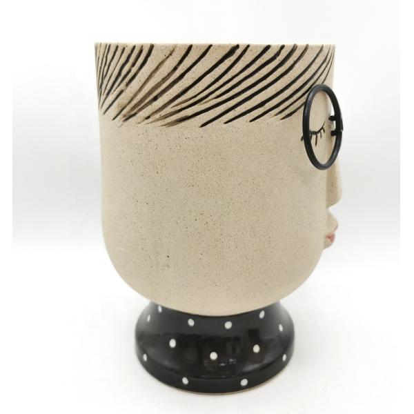 Порцелановые керамические горшки для соккулентов Красивый Instagram 3D уникальная форма леди