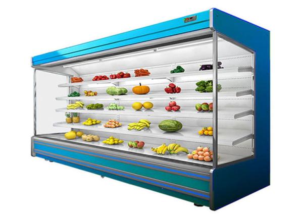 Refrigerador vegetal Multideck Juice Fruit Mall Refrigerator do ar livre