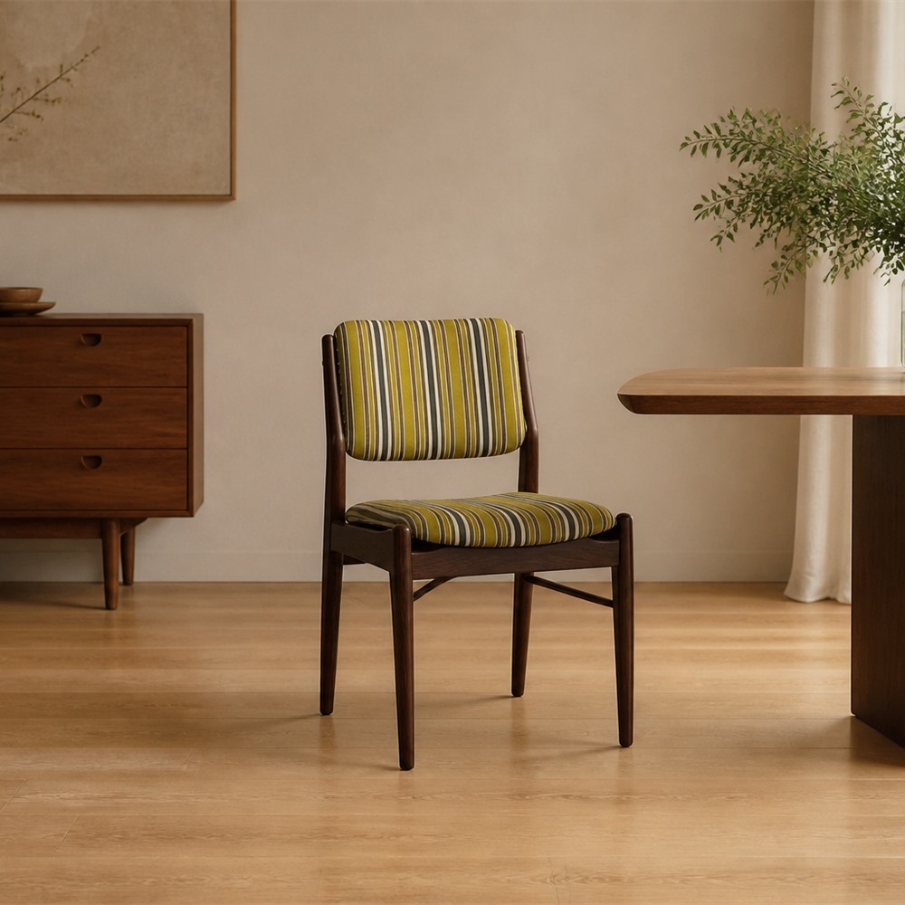 Mid-Century Upholstered Back Dining Chair CYC-065