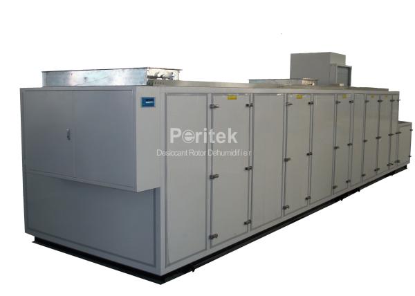 Air Desiccant Rotor Dehumidifier 15000m³/h Airflow PLC Control