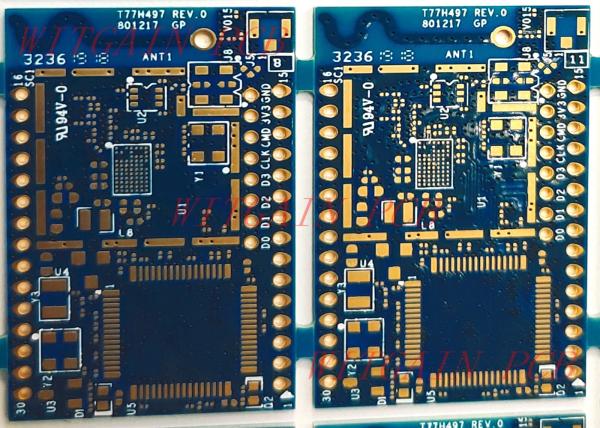 Custom Made Circuit Boards Material FR4 EM370 Halogen Free Blue Solder Mask