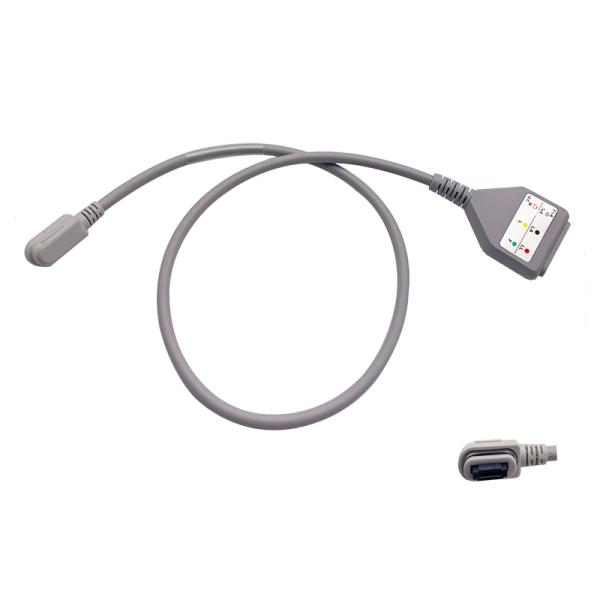 TPU Mainline ECG Patient Cable 3 Lead Ecg Cable Compatible With GE