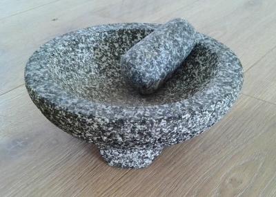 Kitchen Heavy Manual Granite Stone Mortar And Pestle Garlic Spice Nuts Press