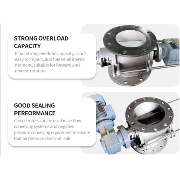 Hygienic Stainless Steel Rotary Airlock Valve For Dust Collector OEM