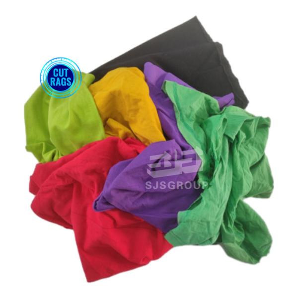 All purpose industrial cleaning wiping rags mix colour cloth scraps 5KG cotton rags for machinery