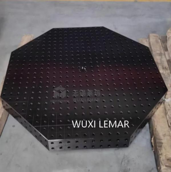 3D octagonal modular welding table  in 28mm system bore