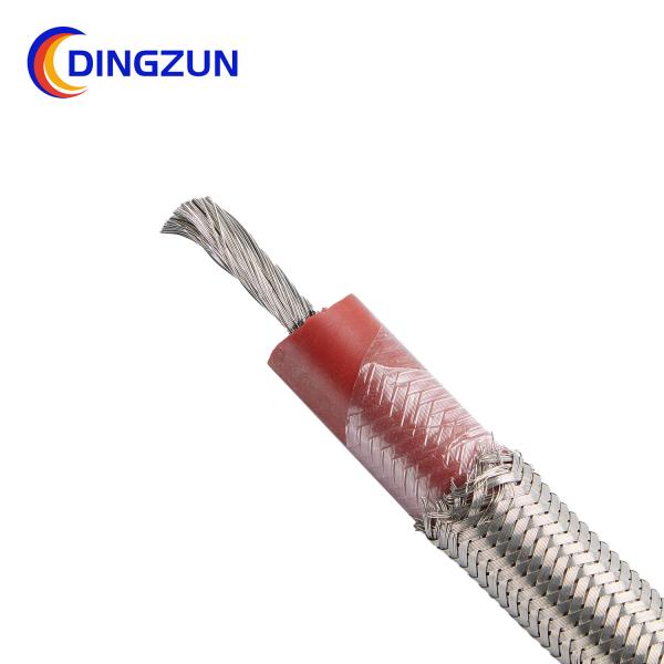 Silicone Rubber Insulated External Shielded High Temperature Cable Solid Stranded