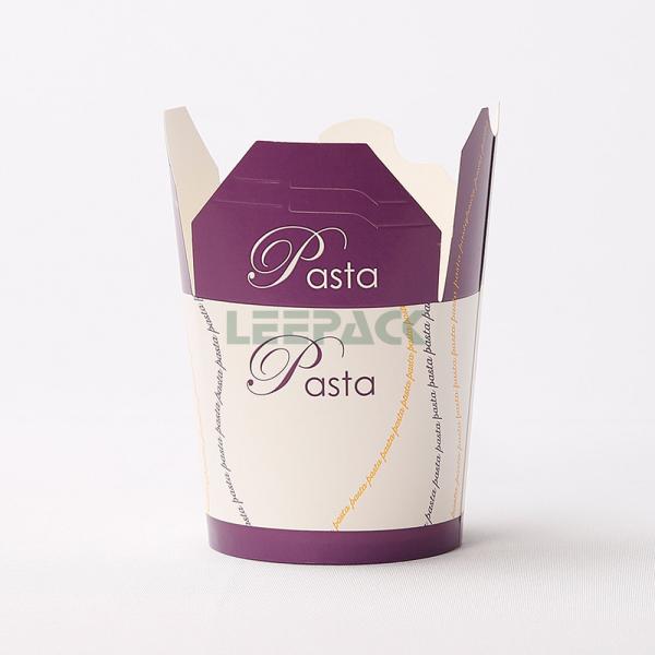 customized 8oz 16oz 26oz 32oz disposable pasta box PE coated taka away paper food container for noodles french fries