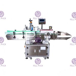 Touch Screen SUS304 Round Bottle Labeling Machine