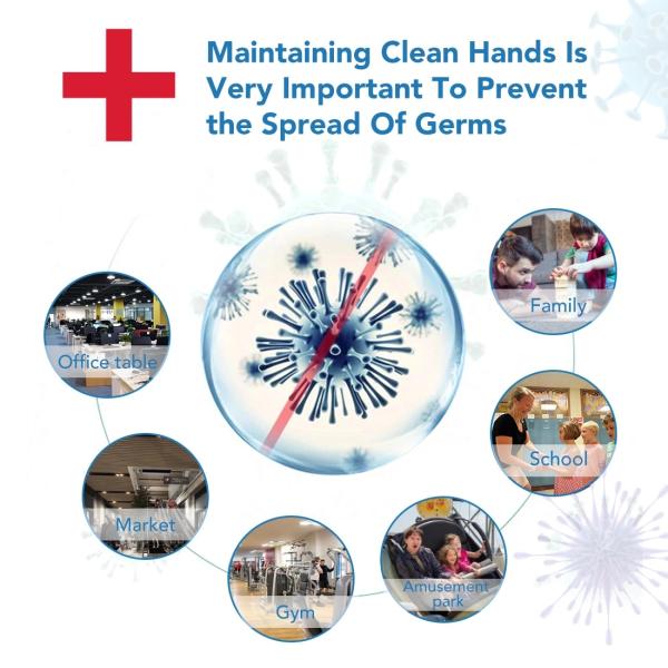 Bottle Waterless Hand Sanitizer Antibacterial FDA Approved 70% Alcohol