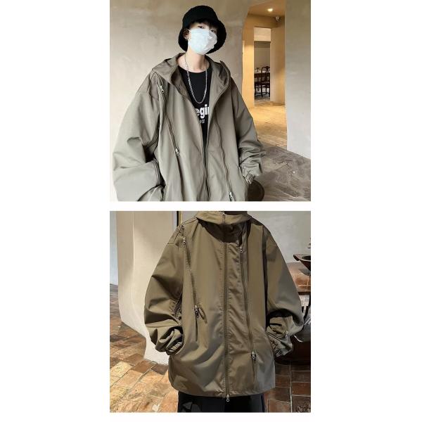 Casual Windbreaker Fashion Street Jacket 100% Cotton For Men