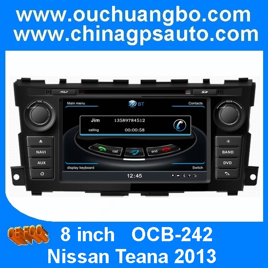 Ouchuangbo Car GPS for Nissan Teana 2013 with 1080P 3G Host HD S100 Screen Audio Player