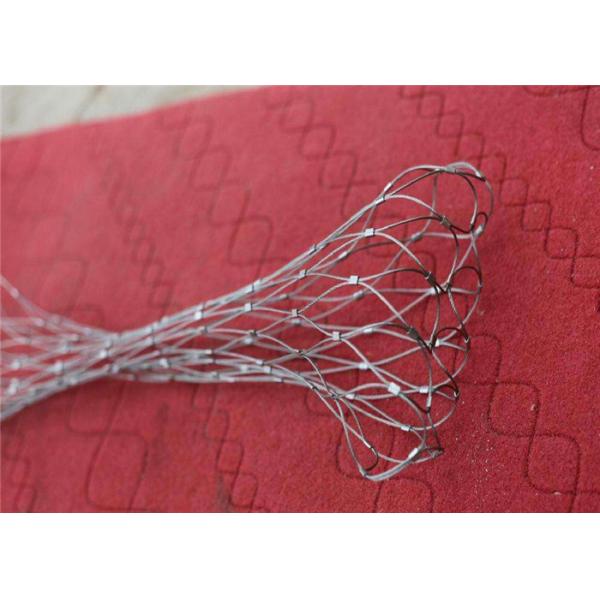 Small Zoo Chain Wire Mesh Fence ,  60 * 60 Mesh Opening Wire Rope Net For Handrail 2m Width
