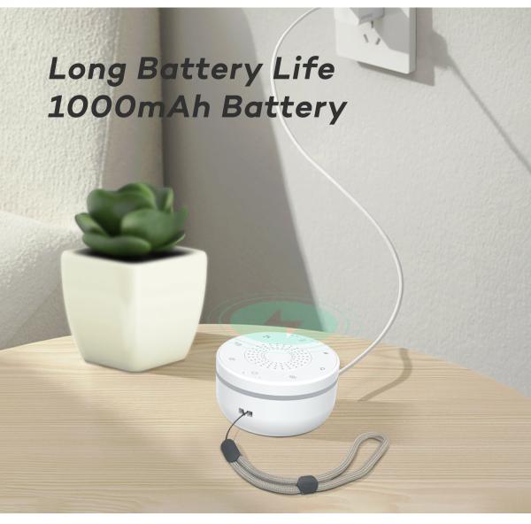 Portable Baby White Noise Machine with 30 Soothing Sounds USB Rechargeable