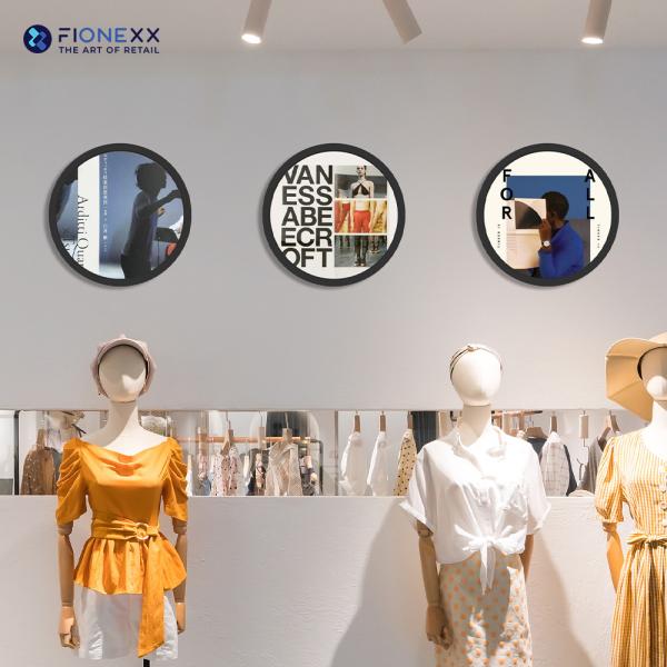 1280x1280 Resolution Circular Lcd Display for Retail Store Digital Advertising Poster