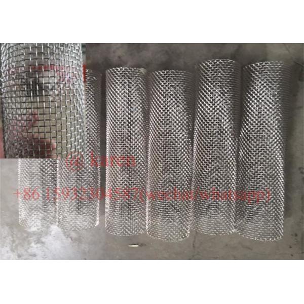 Stainless Steel Mesh Cylinder Extruder Filter Screen Suqare Hole / Size Could Be Customized