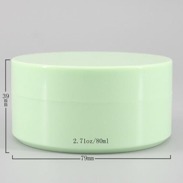 Empaquetado verde claro del tarro de la crema 2.7oz de 36m m