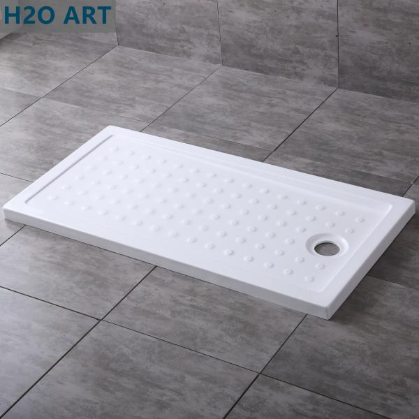 90mm Diameter Waste Hole Rectangular Acrylic Shower Base Bathtub Tray with Full Sizes