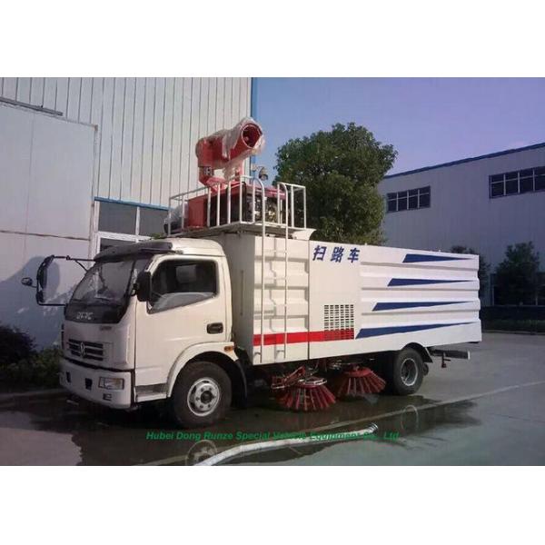 DFAC Truck Mounted Vacuum Street Sweeper With Cleaning Brushes 4000L Refuse