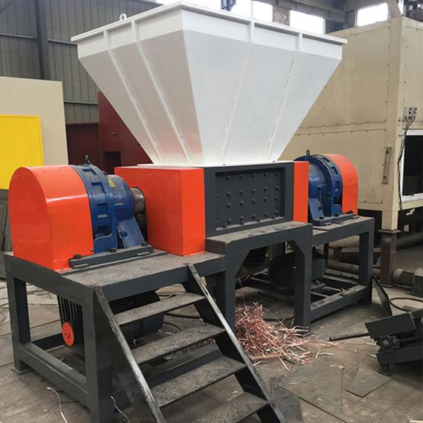 Waste Plastic Bottle Rubber Tire Scrap Metal Double Shaft Shredder Machinery