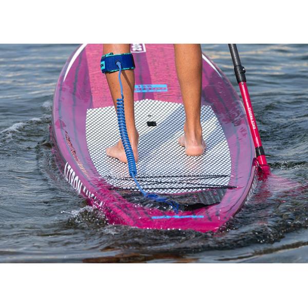 ALANSMA Blue 25.4CM 10' SUP Coil Leash