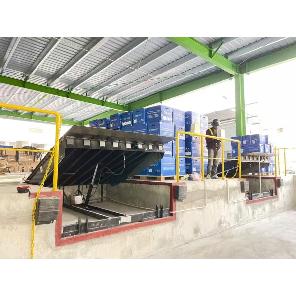 Double Cylinder Hydraulic Dock Leveler With Overload Protection Device For Motor