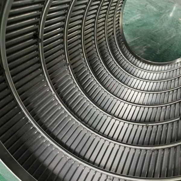 Flat Filter Stainless Steel Wedge Wire Mesh For Vibrating Sieve Rectangle Hole