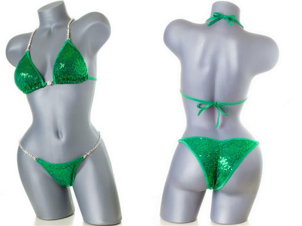 Soft NPC Bikini Competition Suits High Durability Fit Hips 34 - 37