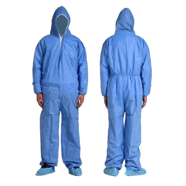 50gsm SMS Non Woven Disposable Protective Suit