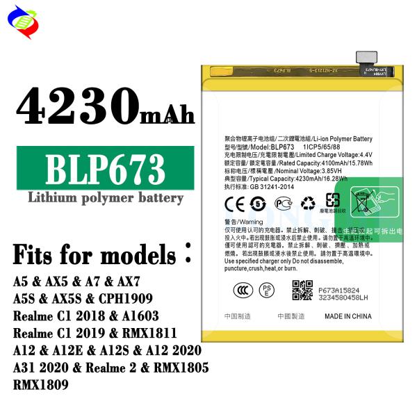 Аккумулятор для мобильного телефона 4230mAh BLP673 A5 A3S A7 CPH1803 для OPPO A5S Долговечный аккумулятор