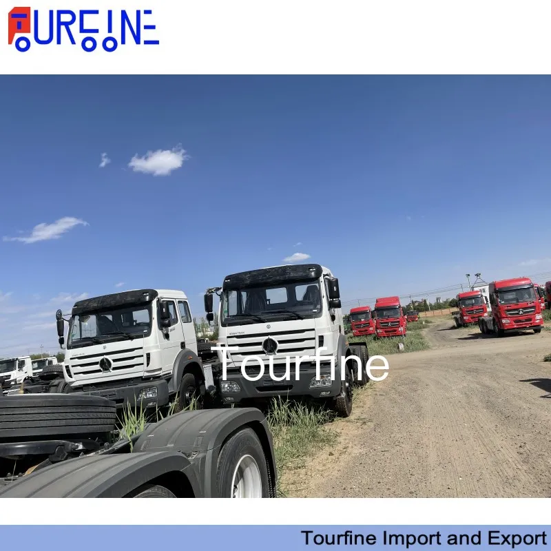 Beiben Ng80B 6X4 10 Wheel Heavy Duty Tractor Head Truck LHD For Container Transporting