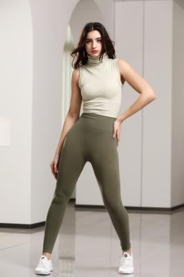 High Collar Sculpting Yoga Sleeveless Camisole Anti Bacterial