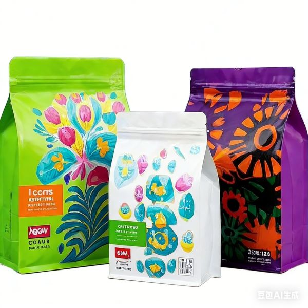 Custom Printed Smell Proof Food Grade Square Bottom Tea Coffee Beans Packaging Pouch with Valve Zipper Resealable Aluminum Bag