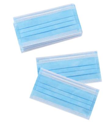 Ears Wearing Disposable 3 Ply Face Mask High Elastic Flat Ear Straps  3d Design