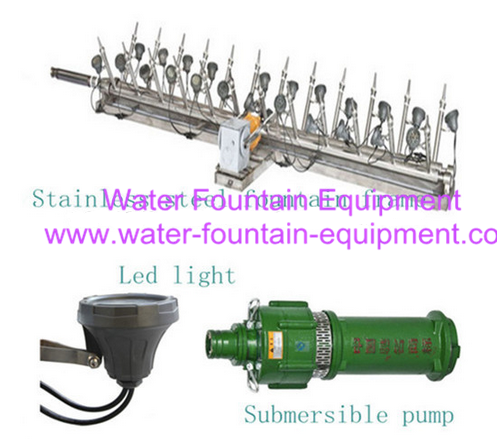 Seagull Swing Spray Water Dancing Fountain By Swing Motor / Nozzles / Submerge Pump