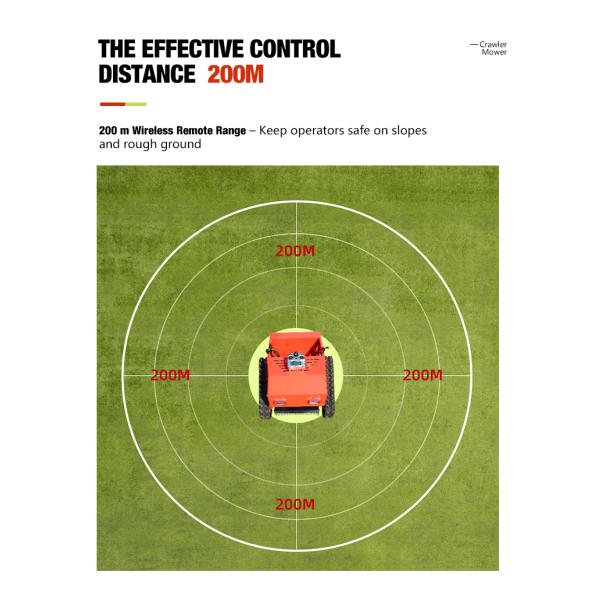 Free Shipping Mini CE EURO 5 EPA Compact Gasoline Remote Control Lawn Mower for Sale