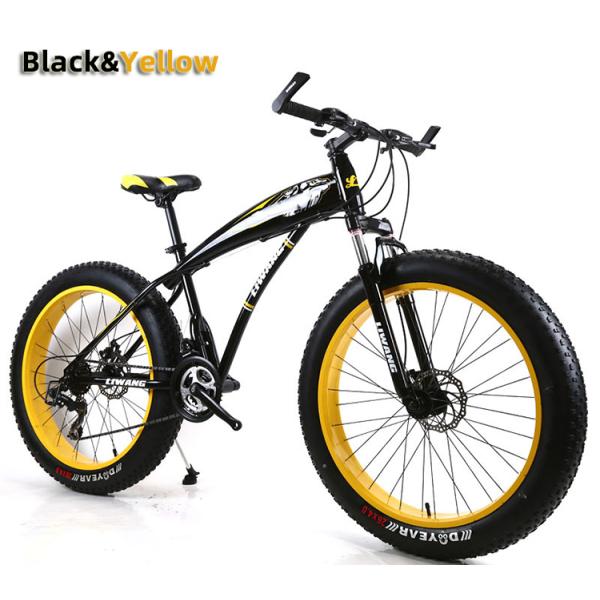 Adultes personnalisé vélo de montagne de croisière pneu gras Vélos de montagne avec 4,0 pouces largeur de pneu et acier au carbone matériau de fourchette