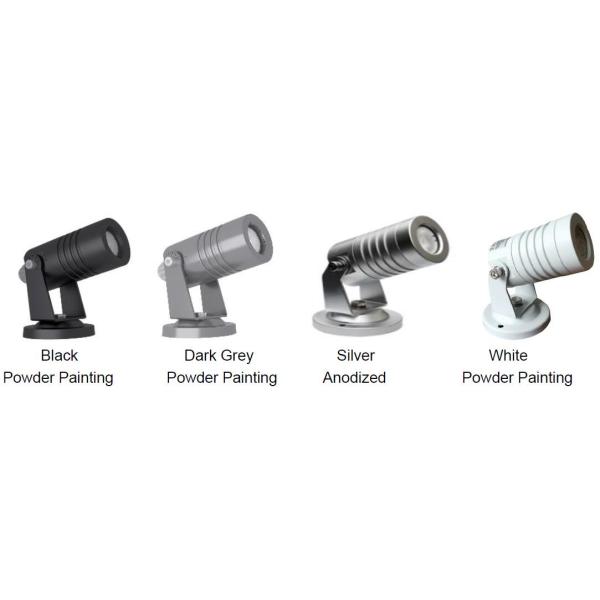 Finished Body color options for IP65 IP66 LED garden spotlights.jpg PWM LED Garden Spot Lights 370LM 1x5W IP65 Anodized Aluminum With Tree Strap