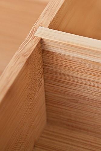 5-slot bamboo kitchen cutlery drawer organizer