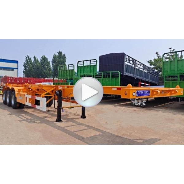 20/40 Foot Chassis Container Trailer | Skeletal Semi Trailer 2/3/Tri Axle for Sale Near Me