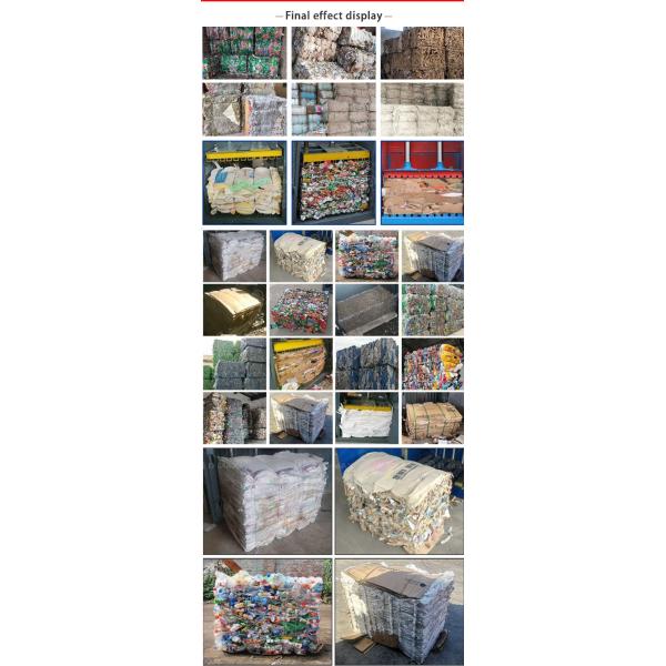High Productivity Vertical Hydraulic Plastic Pet Bottle Press Baler for Waste Plastic